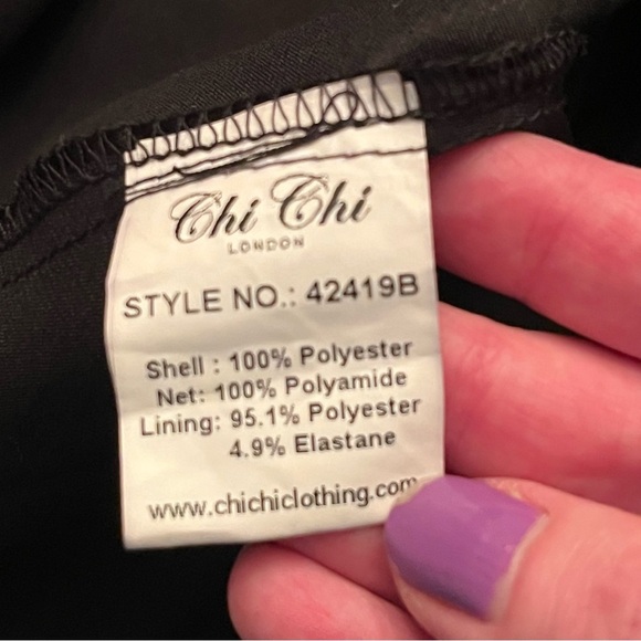 Chi Chi London Retro 50s Embroidered Tulle A-Line Tea Party Dress Size 4 - Picture 8 of 10